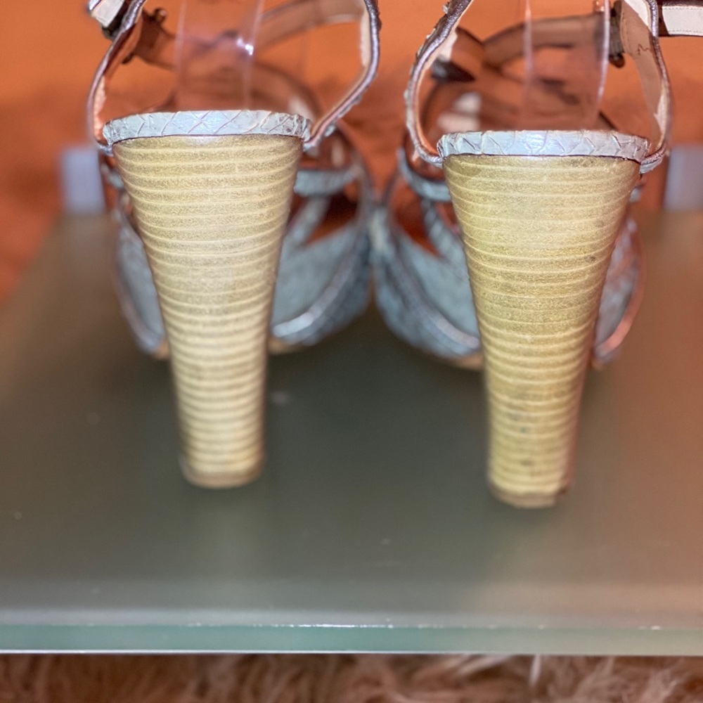 Coach Python Metallic Gray Sandal - image 6